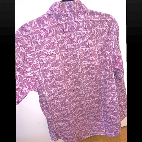 Cremieux Designer Button-Down Shirt - Men’s Medium - Picture 3 of 4